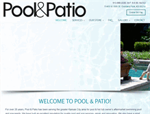 Tablet Screenshot of poolandpatiokc.com